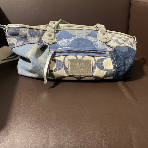 Coach Bags Washed Denim Coach Purse Poshmark
